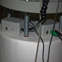 home made differential heater (left) and 12V splitter box (right)