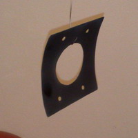 home made support plate (mounted inside the tube) for the new focuser